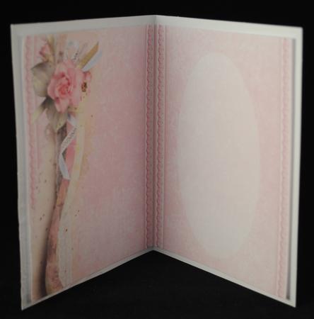 Shabby Chic Floral Twisted Edge Insert - Pink by Yvonne Middleton