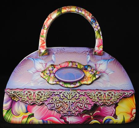 Colorful Silky Floral Lady Bag by Yvonne Middleton