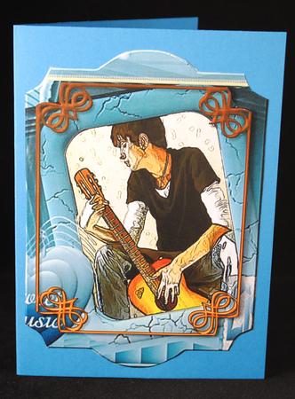 Sweet Music Frame Cardtopper by Yvonne Middleton