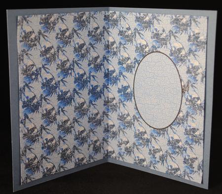 Oriental Panda Insert ,blue by Yvonne Middleton