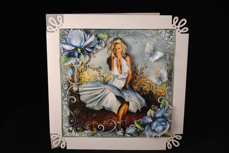 The Beautiful Blonde Card Front Kit by Yvonne Middleton