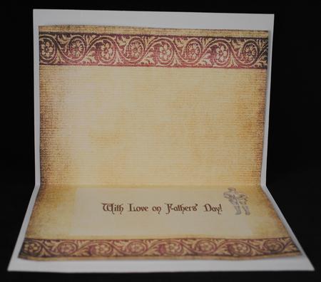 Fathers' Day Medieval Insert by Yvonne Middleton