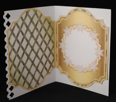 Christmas Snowflakes Shaped Blank Insert 4 by Yvonne Middleton