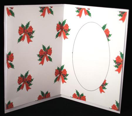 Christmas Holly with Bow Insert by Yvonne Middleton