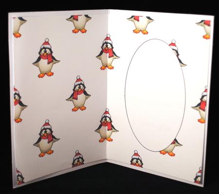 Christmas Penguin Insert by Yvonne Middleton