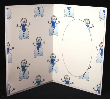 Christmas Snowman Insert by Yvonne Middleton