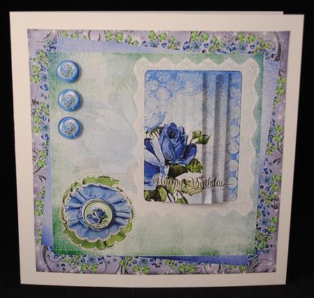 8 in Lilac Rose Card Front by Yvonne Middleton