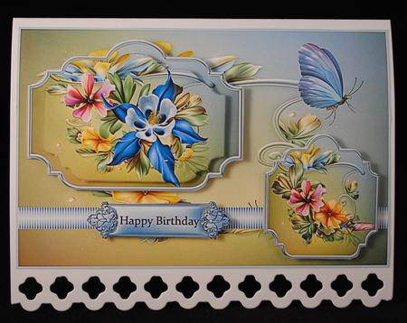 Honeysuckle Panel Quick Card by Yvonne Middleton