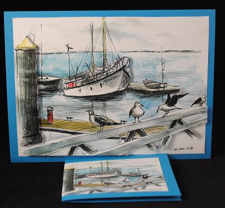 The Pier Background by Yvonne Middleton