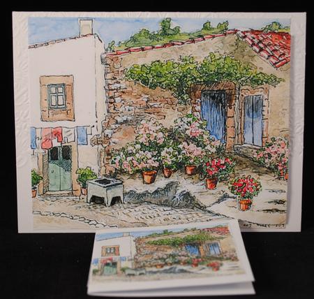 Flower Pots Background by Yvonne Middleton