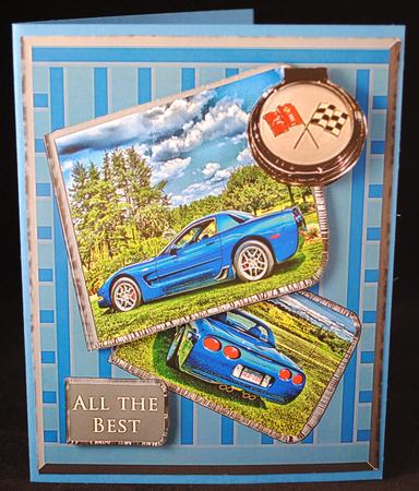Blue Corvette by Yvonne Middleton