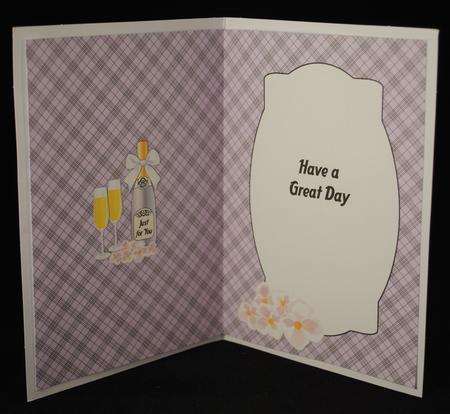 White Flowers & Bubbly Insert by Yvonne Middleton