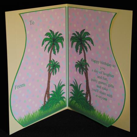 Insert for Birthday Jungle Topper Theme - Pink by Yvonne Middleton