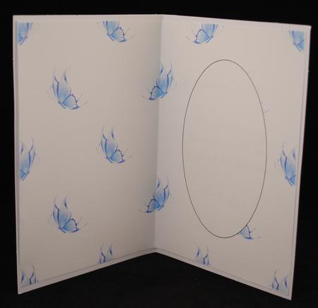 Butterfly Blue Lilac Insert by Yvonne Middleton