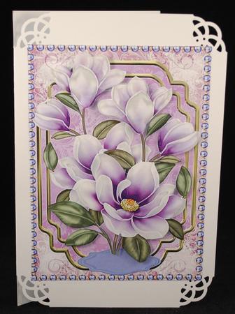 Beautiful Lilac Magnolias with Pearls by Yvonne Middleton