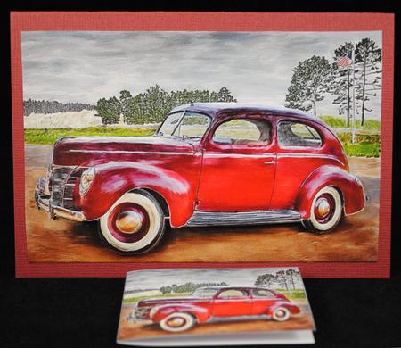 Ford Deluxe Background by Yvonne Middleton