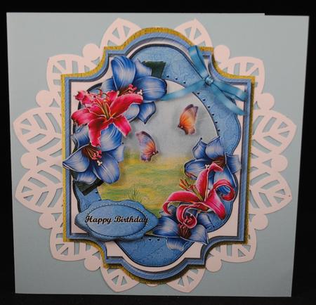 Lovely Bouquet with Pink Lillys  by Yvonne Middleton