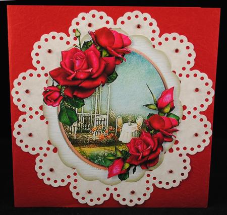 Lovely Scalloped Teatime in the Garden by Yvonne Middleton