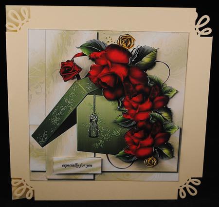 Gift Box & Drama Roses by Yvonne Middleton