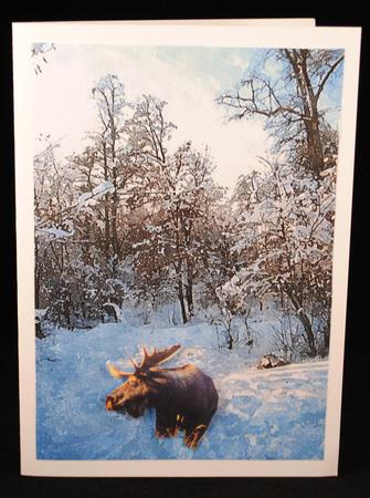 Christmas Scene Watercolour Background 15 by Yvonne Middleton