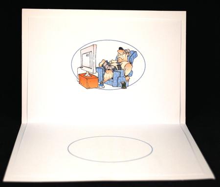 Dad Loves the Remote Control Insert by Yvonne Middleton