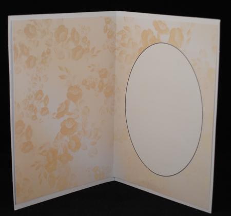 Gold Floral Satin Insert 2 by Yvonne Middleton