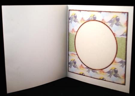 Beautiful 6x6 Torn Strip Vintage Bird Insert by Yvonne Middleton