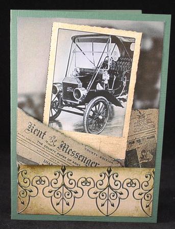 Newspaper Car by Yvonne Middleton