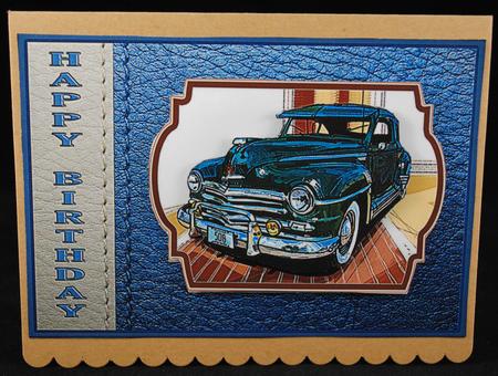 Leather Bound Car Card by Yvonne Middleton
