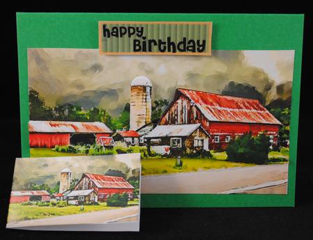 Barn Background by Yvonne Middleton