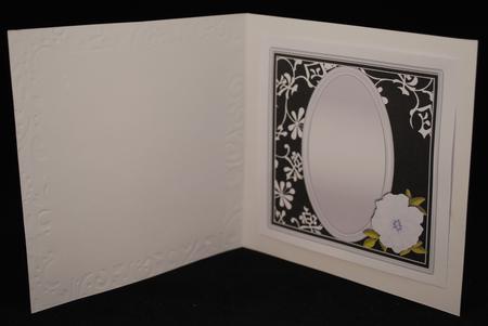 Lady in White Square Insert by Yvonne Middleton