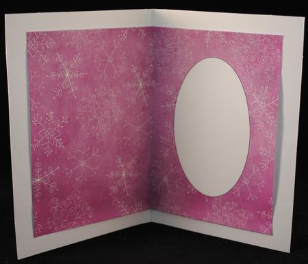 Christmas Snowflake Doodles Purple Insert by Yvonne Middleton