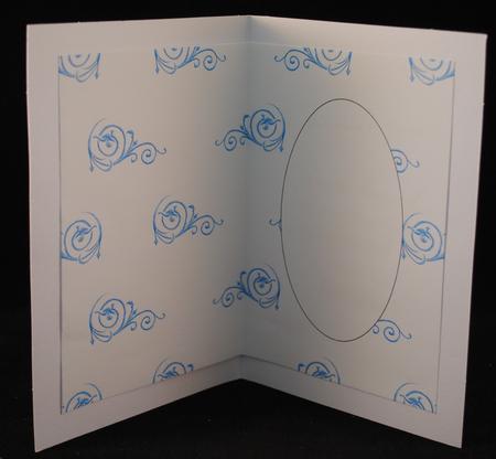Blue Swirls Insert by Yvonne Middleton