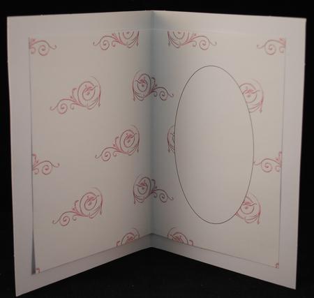 Dusty Rose Swirls Insert by Yvonne Middleton