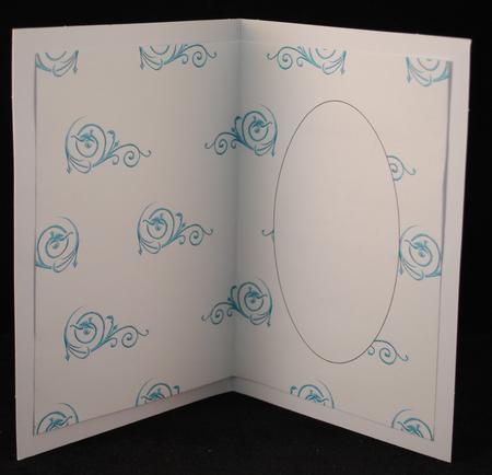 Teal Swirls Insert by Yvonne Middleton