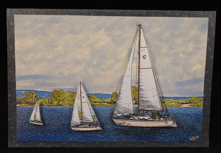Sailing Background by Yvonne Middleton