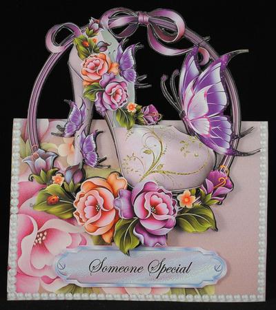 Lilac Butterfly Shoe Over the Fold Mini Kit by Yvonne Middleton