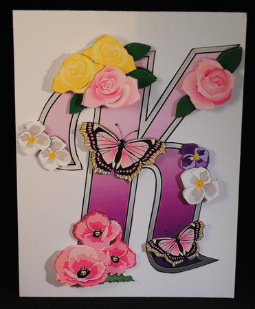 Beautiful Monograms: Letter K Mini Kit by Yvonne Middleton