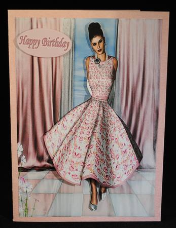 Beauty Dressed in Pink Floral by Yvonne Middleton