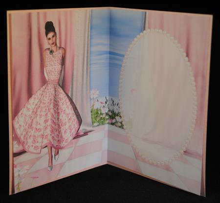 Beauty Dressed in Pink Floral Insert by Yvonne Middleton