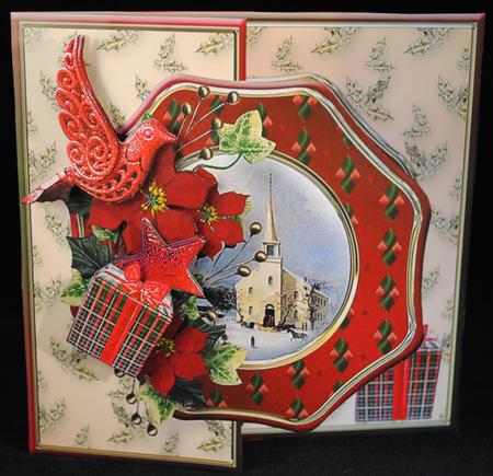 Offset Wavy Octagon Mini Kit - Christmas Church by Yvonne Middleton