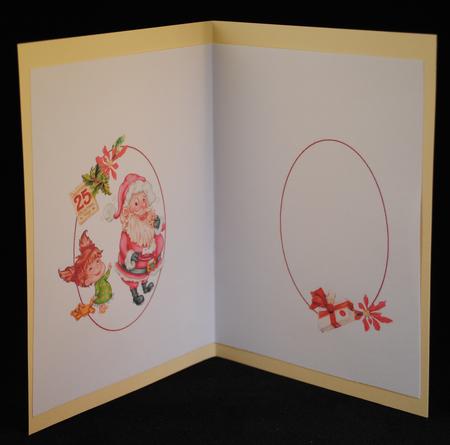 Hello Santa Merry Christmas Four Languages Insert by Yvonne Middleton