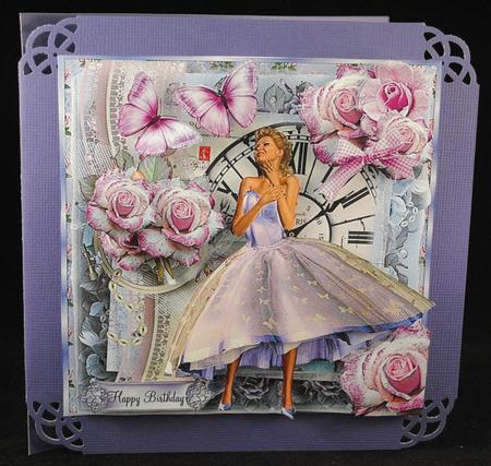 Vintage Parisian Times Card Front Kit by Yvonne Middleton