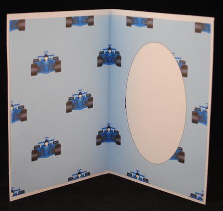 Race Car Blue Insert by Yvonne Middleton