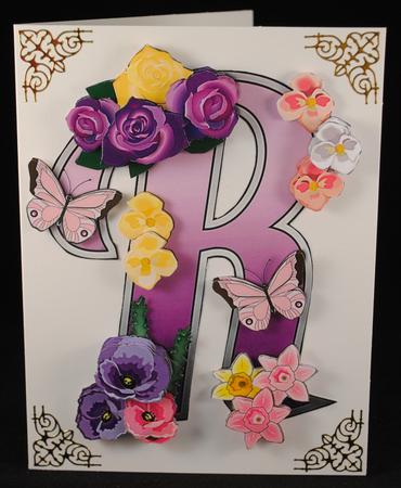 Beautiful Monograms: Letter R Mini Kit by Yvonne Middleton