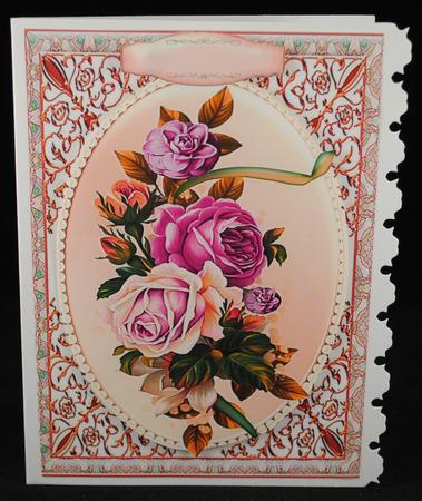 Lovely Roses Ina Gold Ornate Frame  by Yvonne Middleton