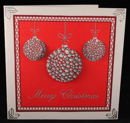 Christmas Diamond Bauble by Yvonne Middleton