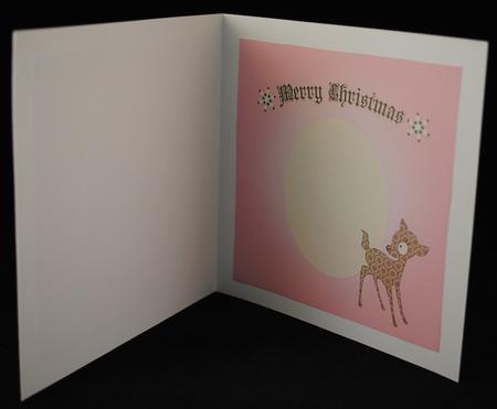 Cute Christmas Deer Insert by Yvonne Middleton