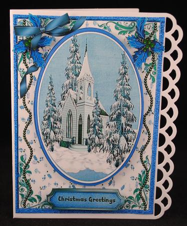 Beautiful Church in the Snow  by Yvonne Middleton