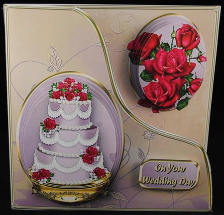 Wedding Cake Double Pyramid Card Mini Kit by Yvonne Middleton